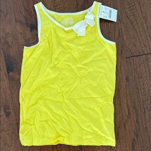 Crewcuts Bright Yellow Tank Top with Bow